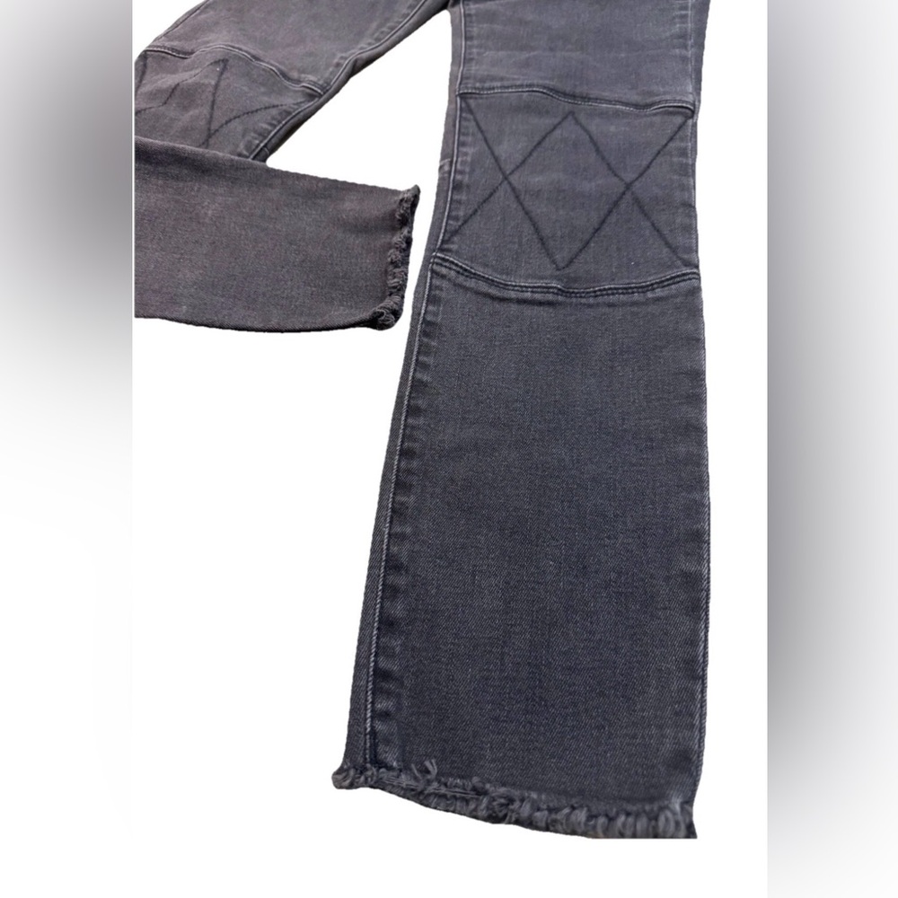 DL1961 Women's Instasculpt Cropped Moto Jeans Dark Gray Size 25 NWOT